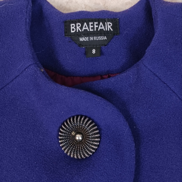 Vintage BRAEFAIR Coat Size 8 - Picture 5 of 10